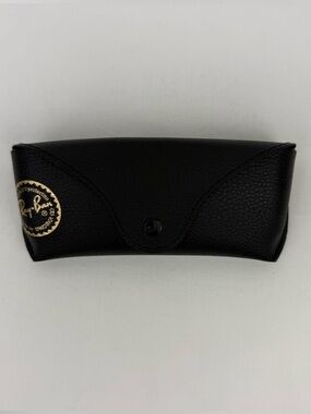 Ray-Ban Black Sunglasses Case with Gold Logo Accent